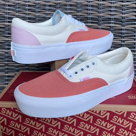 Vans Era Platform Twill Pastel Block/True White WMNS - Picture 9 of 16
